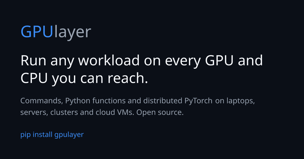 GPUlayer: One Layer Between Your Code and Every GPU You Can Reach