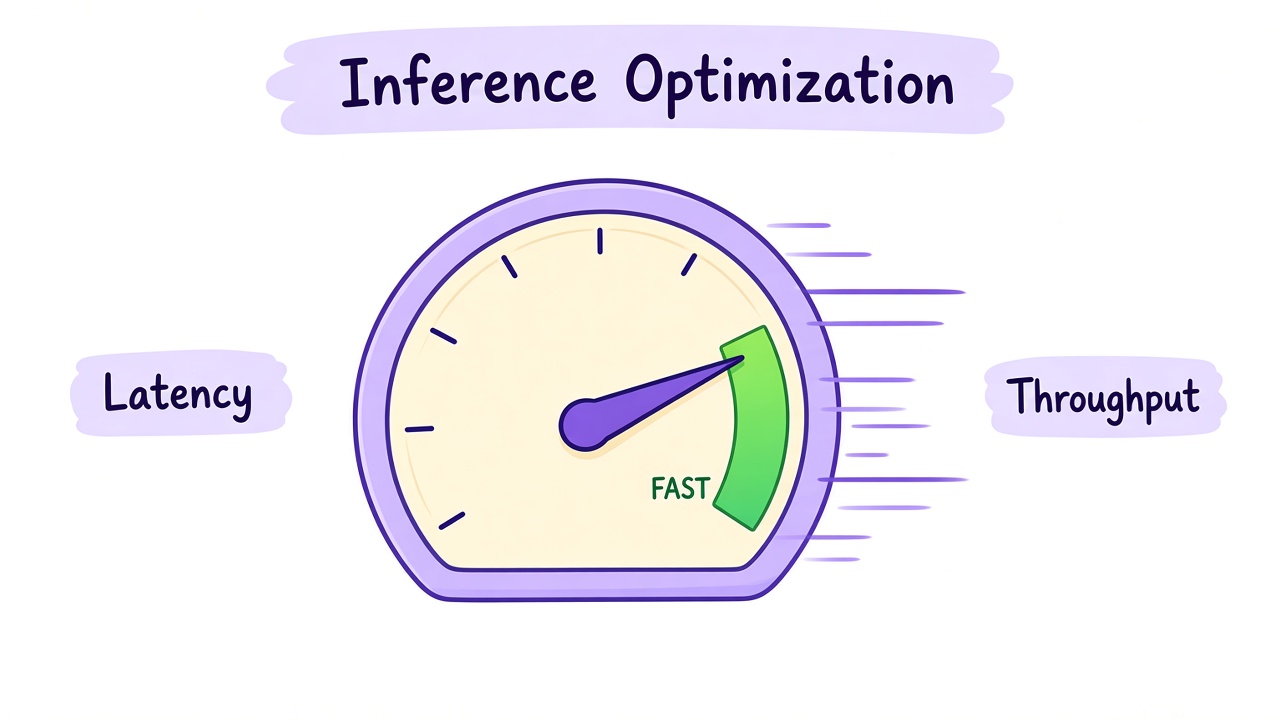 Inference optimization as a speedometer: fewer bytes moved, less wasted memory, a fuller GPU
